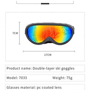 DPLUS Ski Goggles Snow Snowboard Snowmobile Men Women Youth Kids Anti Fog Winter Sports Snowboarding Skiing Goggles (PRINTING)