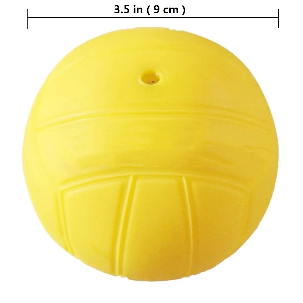 Viminston Roundnet Game Ball Replaceable Competitive Balls Mini Volleyball 3-Pack with Pump