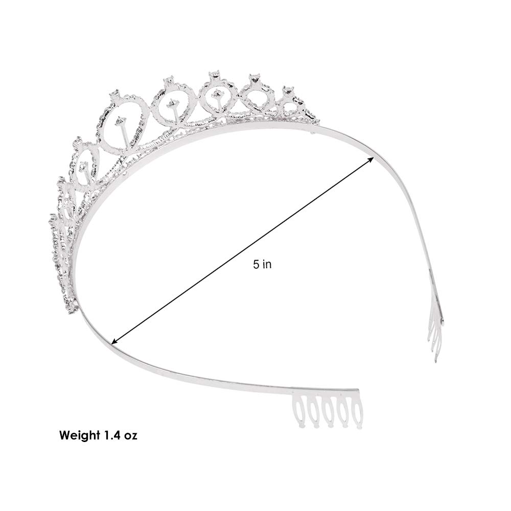 AOPRIE Birthday Crown for Women Birthday Sash Silver Birthday Tiara for Women Princess Crown Rhinestone Happy Birthday Accessories