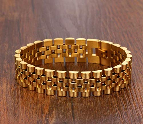 Gold Stainless Steel Link Chain Bracelet