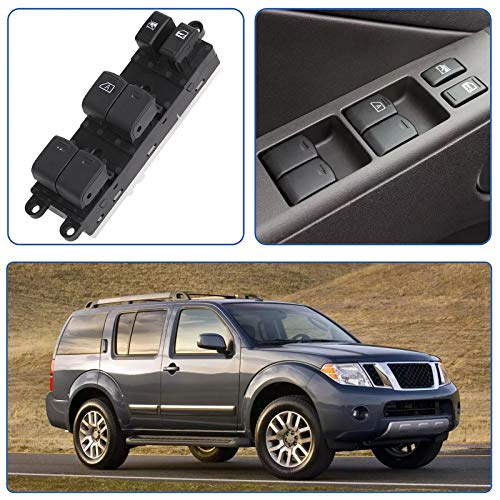 Obaee Power Master Window Switch 25401-ZJ60A Driver Side Compatible with Nissan Sentra 2007-2012, Nissan Pathfinder 2005-2008, Replaces OE 25401-ZP40B 25401ZP40B 25401-9W100