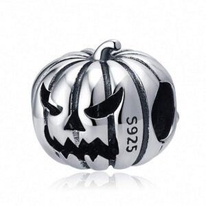 happy halloween skull pumpkin charms 925 sterling silver holiday beads fit pandora bracelets gifts for women