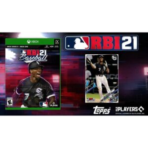 mlb rbi 21 baseball w/ collectible baseball card (xbox one/series x, 2021)