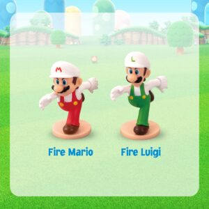 EPOCH Super Mario Fireball Stadium - 2-Player Tabletop Action Game for Ages 5+ - Includes Bowser’s Tower, Double-Sided Targets, and Mario & Luigi Collectible Action Figures