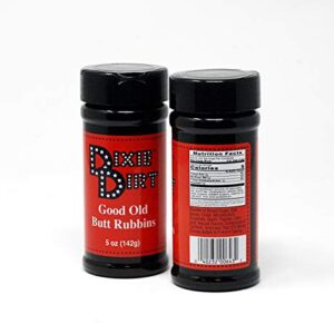 Dixie Dirt Good Old Butt Rubbins Alabama All Purpose Meat Seasoning Pack of 2 Bundle with a JFS Recipe Card