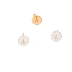 efytal extra initial or symbol, small 10mm sterling silver or gold filled charm, add custom initial to any necklace, tiny add-on charms, no chain included