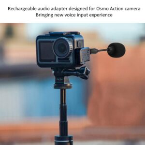 Archuu Mini Condenser Recording Microphone Audio Adapter for DJI for OSMO Action Sports Camera, Default