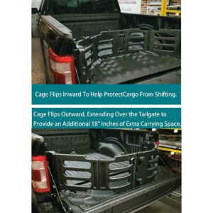 Bed Tailgate Stowable Collapsable Extender Kit Compatible with 2015-2021 Ford F-150 Replace# FL3Z-99286A40-C, FL3Z99286A40C