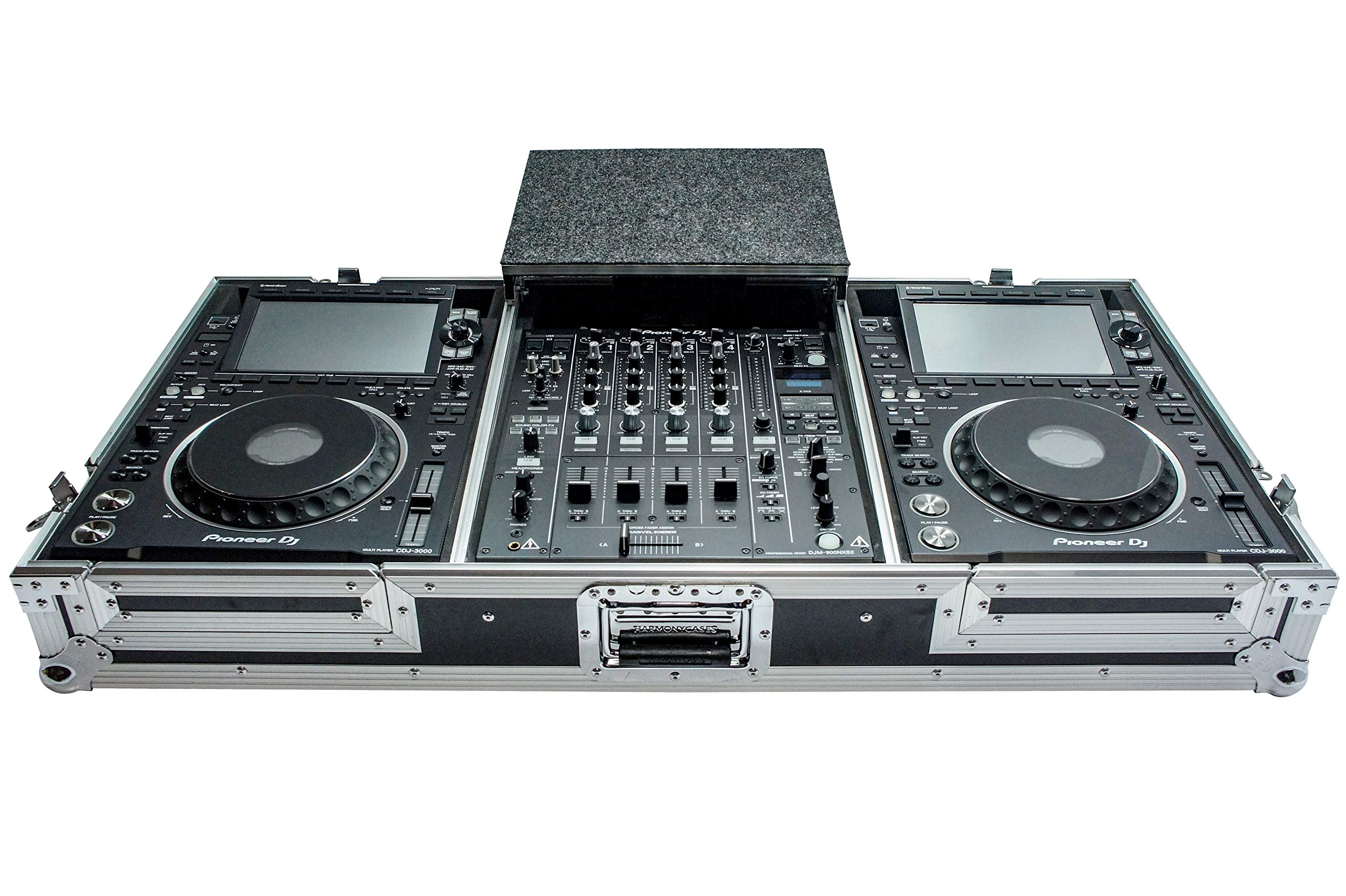 Harmony Audio Cases HC2CDJ3KDJM900WLT Flight Laptop Tray Case fits Pioneer DJM-900NXS2