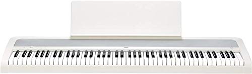 Korg B2SP Digital Piano - White Bundle with Furniture Stand, Three-Pedal Unit, Bench, Instructional Book, Austin Bazaar Instructional DVD, and Polishing Cloth