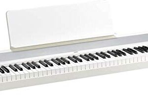 Korg B2SP Digital Piano - White Bundle with Furniture Stand, Three-Pedal Unit, Bench, Instructional Book, Austin Bazaar Instructional DVD, and Polishing Cloth