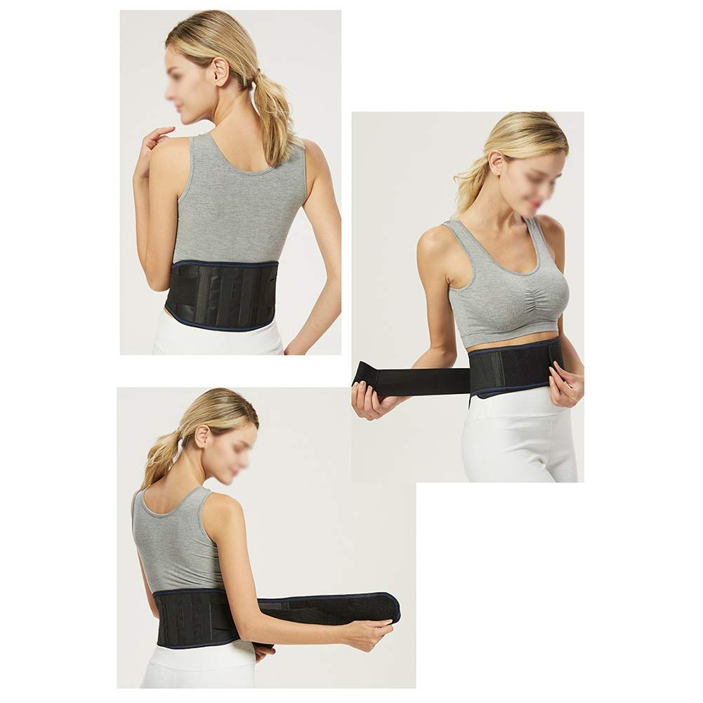 LSRRYD Lower Back Support Belt Lumbar Support Brace Self-Heating for Pain Relief and Injury Prevention Sciatica Spinal Stenosis Scoliosis Or Herniated Disc (Size : Large)