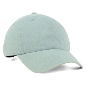 '47 Blank Classic Clean Up Cap, Adjustable Plain Baseball Hat for Men and Women – Pastel Denim