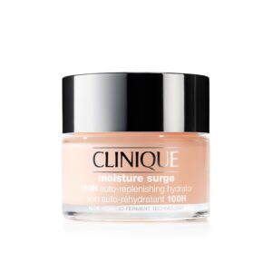 Clinique Moisture Surge 100H Auto-Replenishing Hydrator Oil Free Face Moisturizer With Hyaluronic Acid For All Skin Types | Hydrating + Moisturizing, 1.7 fl. oz.