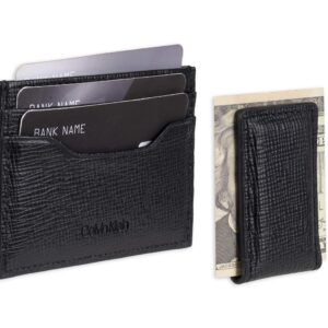 Calvin Klein Men's Wallet Sets-Minimalist Bifold and Card Cases, Black Bessemer, One Size