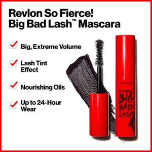 Revlon Mascara, So Fierce Big Bad Lash Eye Makeup, Volumizing, Lasts up to 24 Hours, No Clump, Smudge Proof, Flake Proof, 761 Black, 0.34 fl. Oz