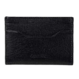 Calvin Klein Men's Wallet Sets-Minimalist Bifold and Card Cases, Black Bessemer, One Size