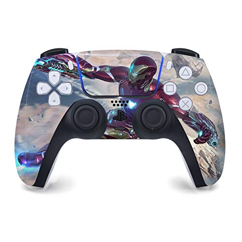 PEYANZ Skin Compatible with P.S.5 Console(Disk Edition) and Controllers Vinyl Sticker, Durable, Scratch Resistant, Bubble-Free