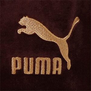 PUMA Men's Iconic T7 Velour Track Jacket, Fudge, XL