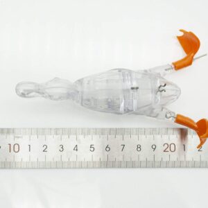 Duck Bait 5PCS Blank Unpainted top Water Fishing Lures Clear Hard Duck 1#