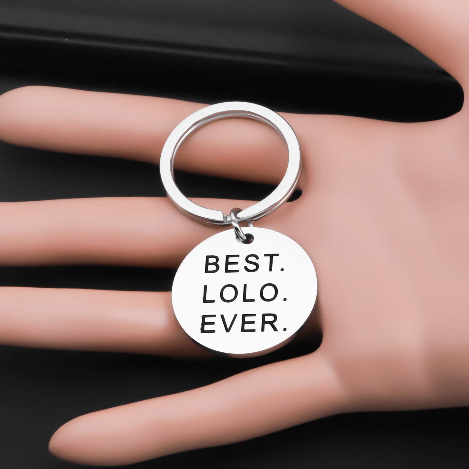 Lywjyb Birdgot Lolo Gift Grandma Gift Grandma Birthday Gift Lolo Keychain (LOLO br)