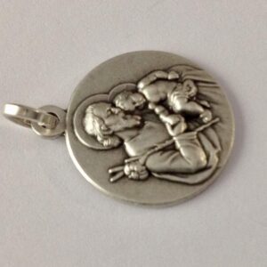 I G J 925 Sterling Silver Saint Joseph Medal - Patron Saint of Workers and Good Death and of the Universal Church