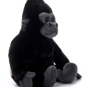 The Petting Zoo Gorilla Stuffed Animal, Gifts for Kids, Wild Onez Zoo Animals, Gorilla Plush Toy 12 inches