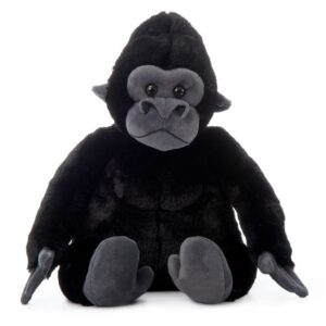 The Petting Zoo Gorilla Stuffed Animal, Gifts for Kids, Wild Onez Zoo Animals, Gorilla Plush Toy 12 inches