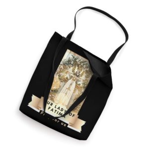 Our Lady Of Fatima Blessed Mother Mary Catholic Marian Tote Bag