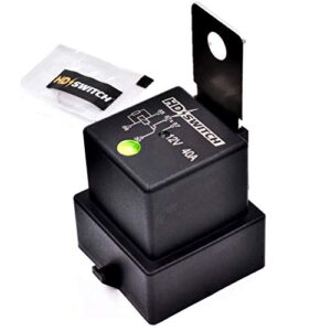 HD Switch Waterproof Relay w/LED Indicator Replaces Hella 4RD-960388-31 - 4RD-960 388-22 - 4RD-960 388-06 - 4RD96038831-4RD96038822-4RD96038806 12VDC