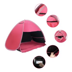 LVOERTUIG Beach Sun Shelter, Mini Sun Shade for Beach, Full-Automatic Portable Sun Shelter Head Shade Protection Tent for Personal Sun Protection/Shelter Windproof and Sand-Proof