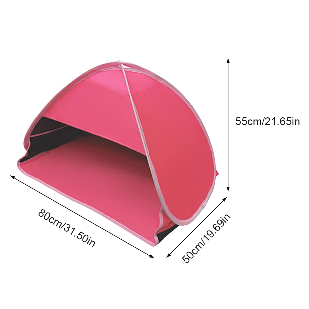 LVOERTUIG Beach Sun Shelter, Mini Sun Shade for Beach, Full-Automatic Portable Sun Shelter Head Shade Protection Tent for Personal Sun Protection/Shelter Windproof and Sand-Proof