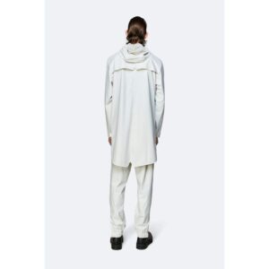 RAINS Waterproof Long Jacket - Off White - L/XL