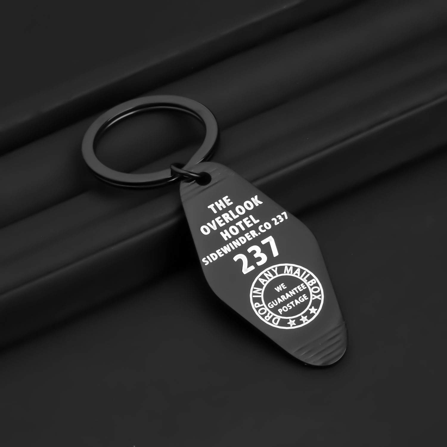 FOTAP OVERLOOK HOTEL Room 237 KEYCHAIN Hand Stamped Key Tag (OVERLOOK237 blk)