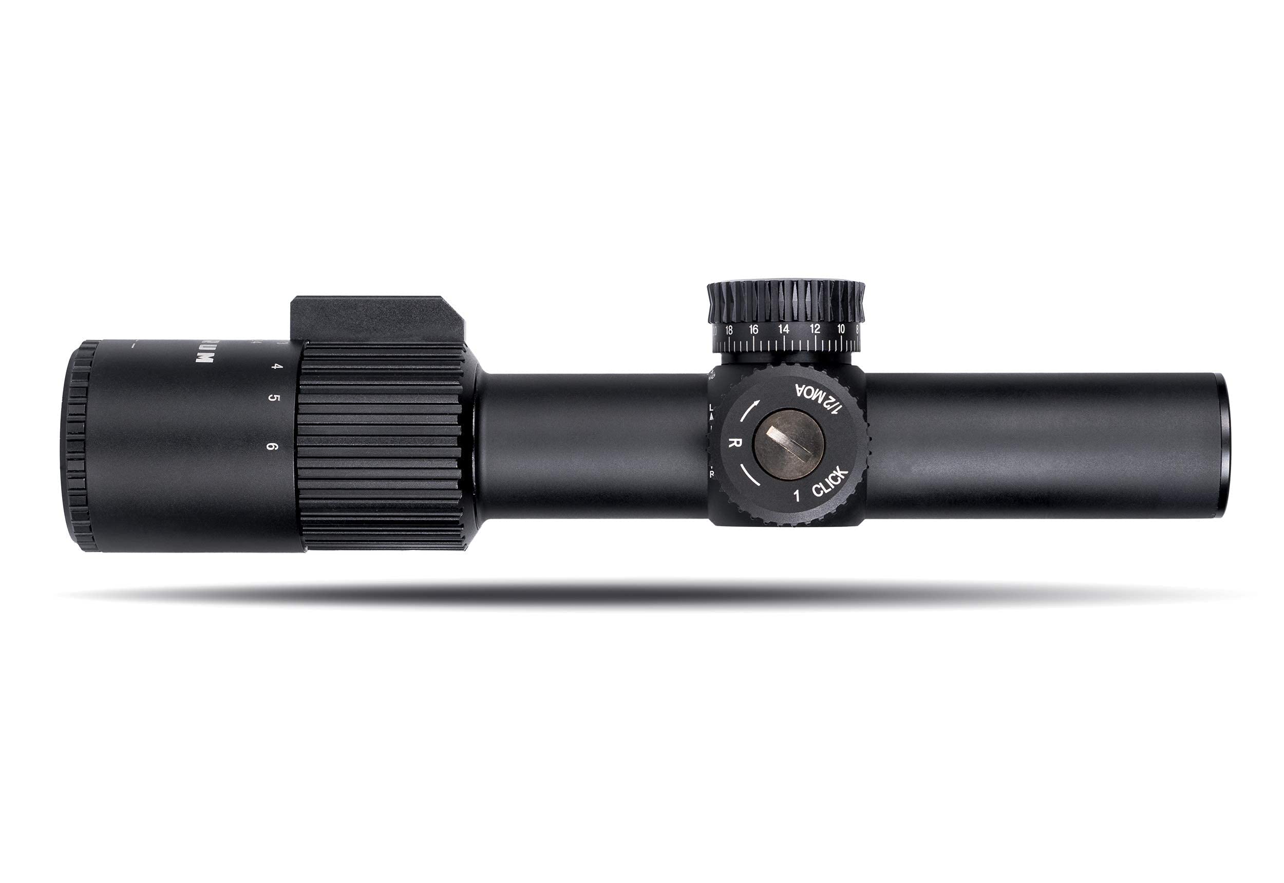 Monstrum Alpha 1-6x24 First Focal Plane FFP Rifle Scope with MOA Reticle | H-Series 30mm Offset Scope Rings | Bundle