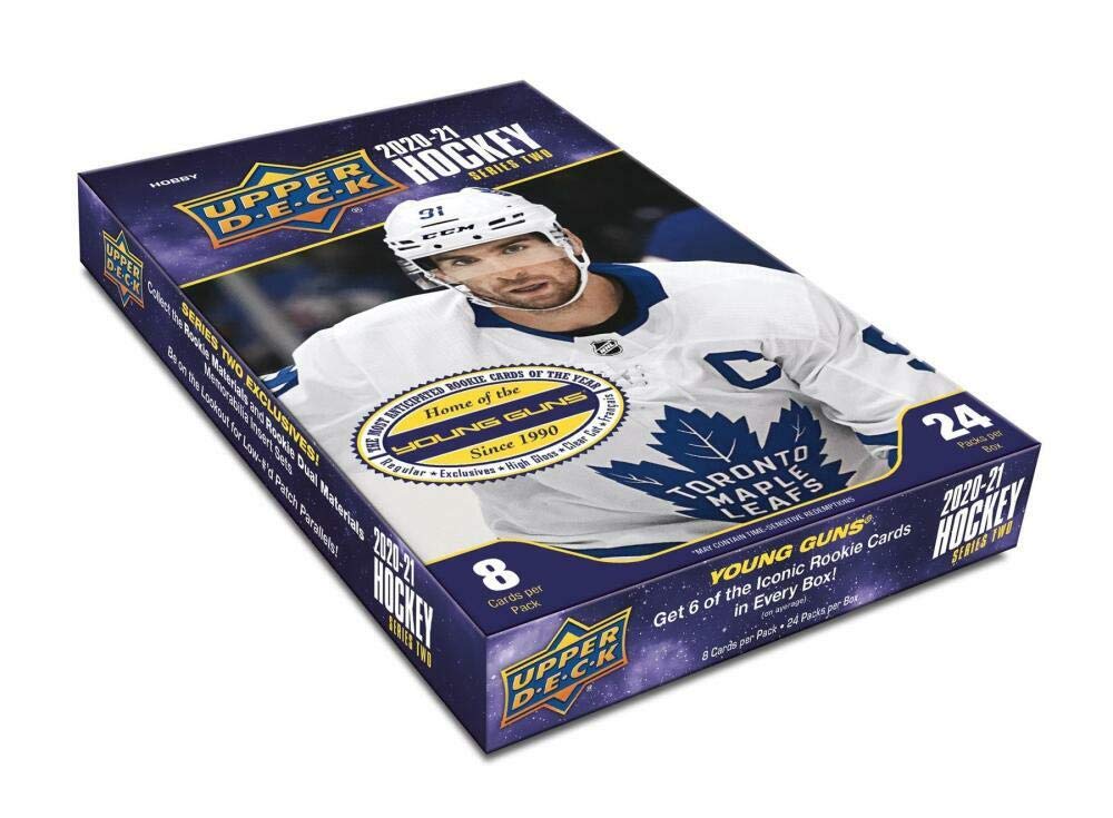 2020/21 Upper Deck Series 2 NHL Hockey HOBBY box (24 pks/bx)