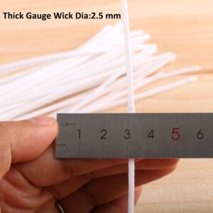 MILIVIXAY 100 Piece 10 inch Candle Wicks-Pre-Waxed-Candle Wicks for Candle Making.