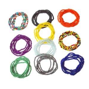 Sinkcangwu Pack of 10pcs Waist Beads for Women Girl and Boys, Elastic Belly Waist Beads Body Chain Jewelry, Colored Waist Beads Kit Chain for the Belly'' }