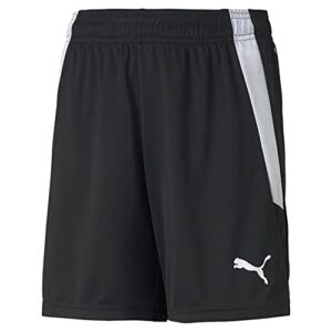 PUMA unisex child Teamliga Shorts, Puma Black-puma White, X-Small US