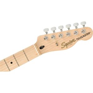 Squier Affinity Series Deluxe Telecaster Electric Guitar, with 2-Year Warranty, Black, Maple Fingerboard