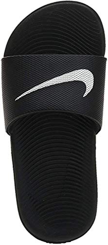 NIKE Kids' Kawa Slide (GS/PS) Athletic Sandal (5 Big Kid, Black/White/Black, numeric_5)