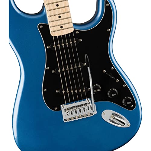 Squier Affinity Series Stratocaster Electric Guitar, with 2-Year Warranty, Lake Placid Blue, Maple Fingerboard