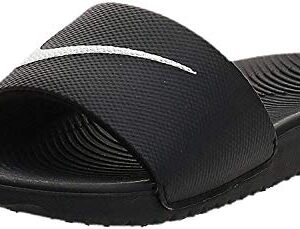 NIKE Kids' Kawa Slide (GS/PS) Athletic Sandal (5 Big Kid, Black/White/Black, numeric_5)