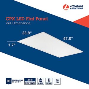 Lithonia Lighting CPX 2X4 40L 40K 120 NODIM CP2 2 ft. x 4 ft. CPX LED Flat Panel 4000 lumens 4000K CCT Non-dimming 2 Pack