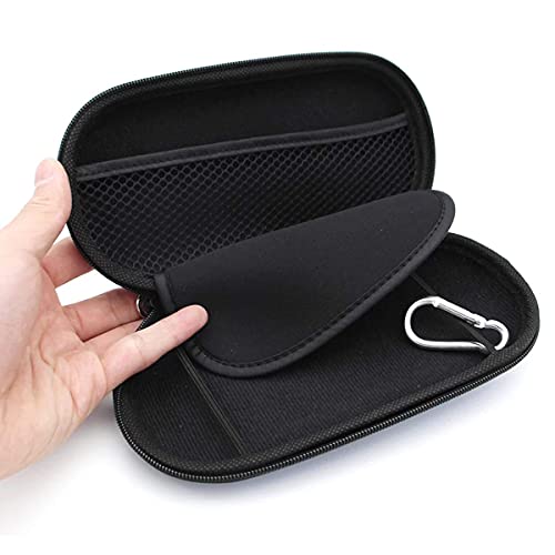 ELIATER Playstation Vita Carring Case Portable Travel Pouch Cover Zipper Bag Compatible for Sony PSVita 1000 2000 Game Console (Black)