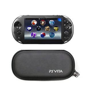 ELIATER Playstation Vita Carring Case Portable Travel Pouch Cover Zipper Bag Compatible for Sony PSVita 1000 2000 Game Console (Black)