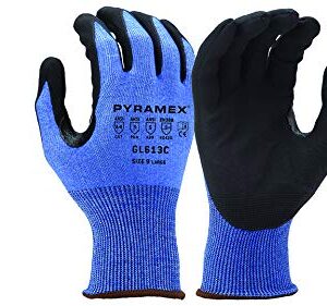 Pyramex GL613C Series Nitrile Micro Foam Safety Gloves Touchscreen Capability 2X Large