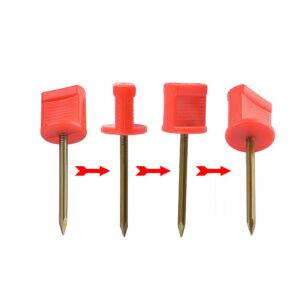 SHARROW 12/24 Pack Target Face Pins for Holding Target Face/Paper on EVA Foam or Grass Target Accessories Archery (24 Pack)