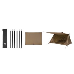 OneTigris Backwoods Bungalow 2.0 & Tent Footprint & Tent Poles (1.25m)