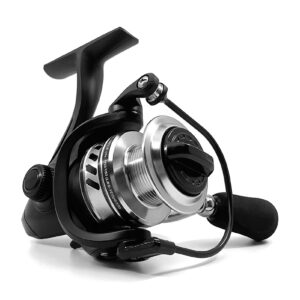 ashconfish spinning reel, saltwater spinning fishing reels, ultra lightweight body, 8 stainless steel bb, 5.0:1 gear ratio, max 17.6lbs drag, come with 100m braided line